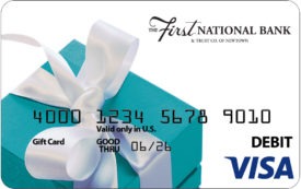 The First National Bank Visa Gift Card