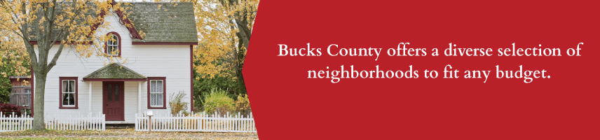Bucks County offers diverse neighborhoods.