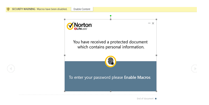 Norton Scam Phishing Email