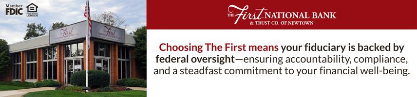 Choosing The First means your fiduciary is backed by federal oversight - ensuring accountability compliance, and a steadfast commitment to your financial well-being.