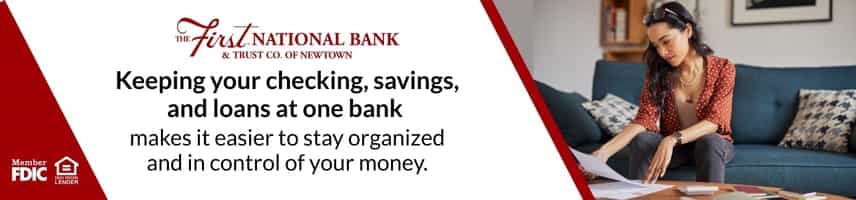 Keeping your checking, savings, and loans at one bank makes it easier to stay organized and in control of your money.