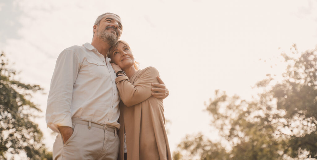 Retired elderly couple